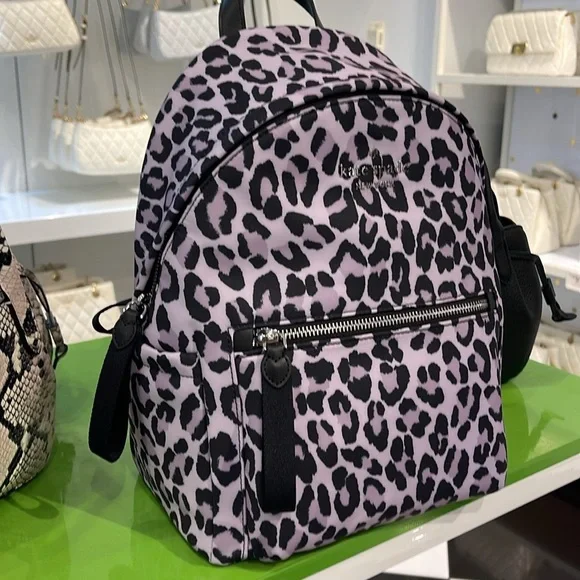 Kate Spade Chelsea Spotted Leopard Medium Backpack
Violet Mist
NWT - Picture 10 of 16
